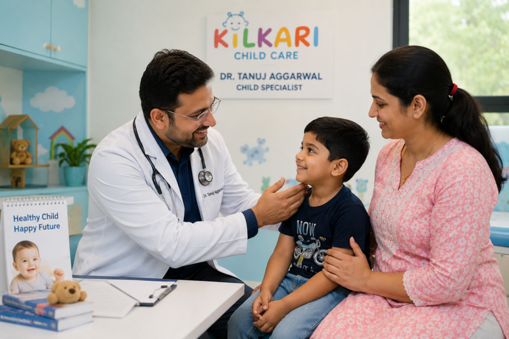 Child chest congestion treatment by Dr. Tanuj Aggarwal pediatrician in Kurukshetra