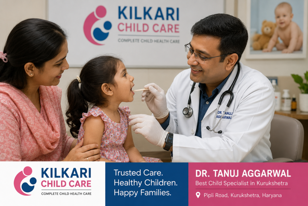 Child nose bleeding treatment by Dr. Tanuj Aggarwal pediatrician in Kurukshetra